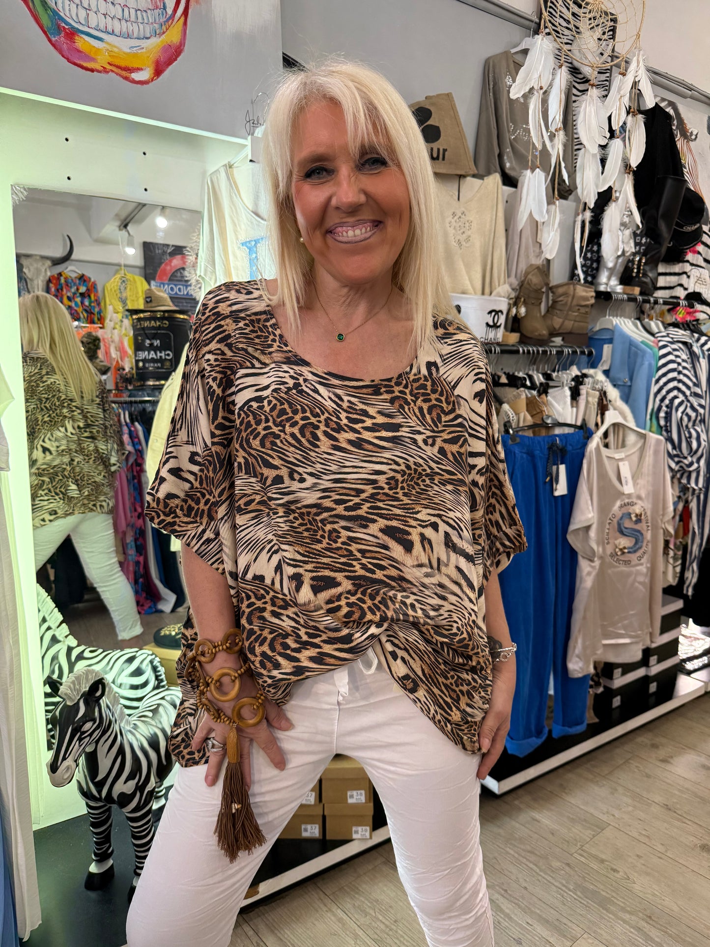 Tunique oversize safari