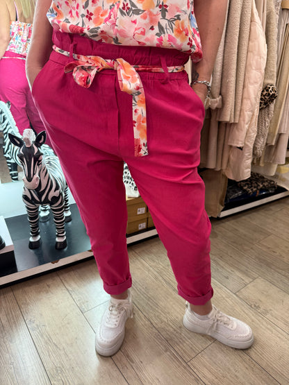 Pantalon gde taille Émilie Fushia