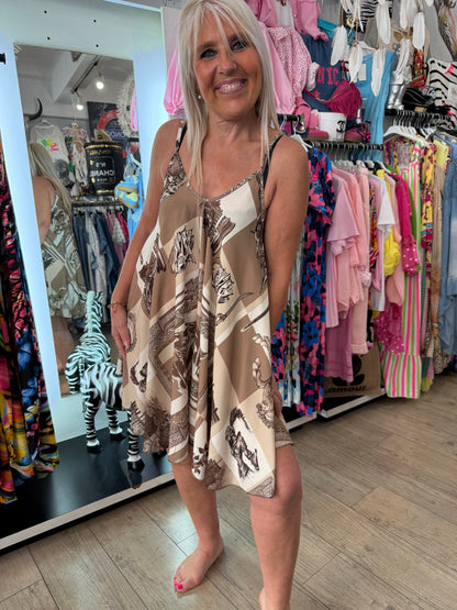 Robe valerie horse beige