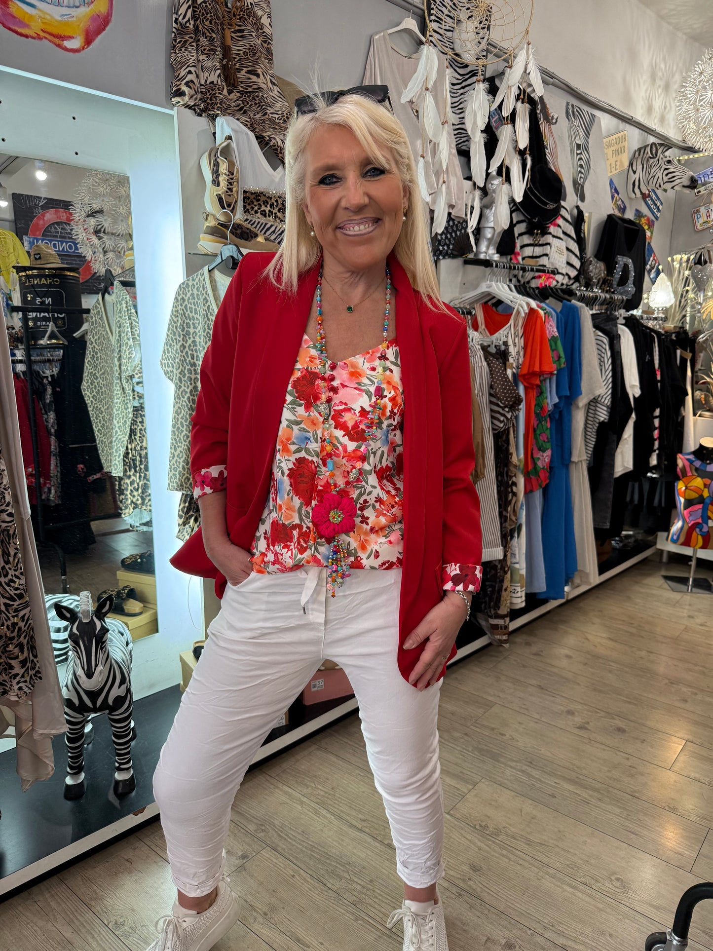 Veste Émilie rouge petite taille