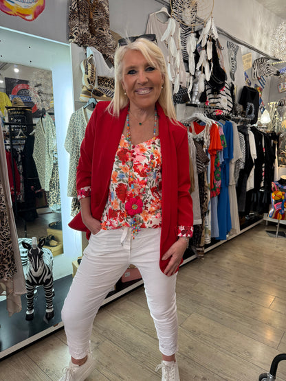 Veste Émilie rouge petite taille