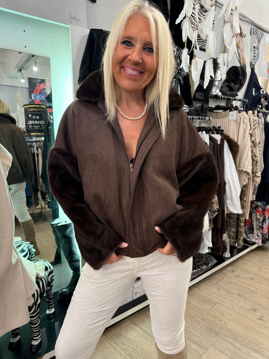 Blouson choco doudoune
