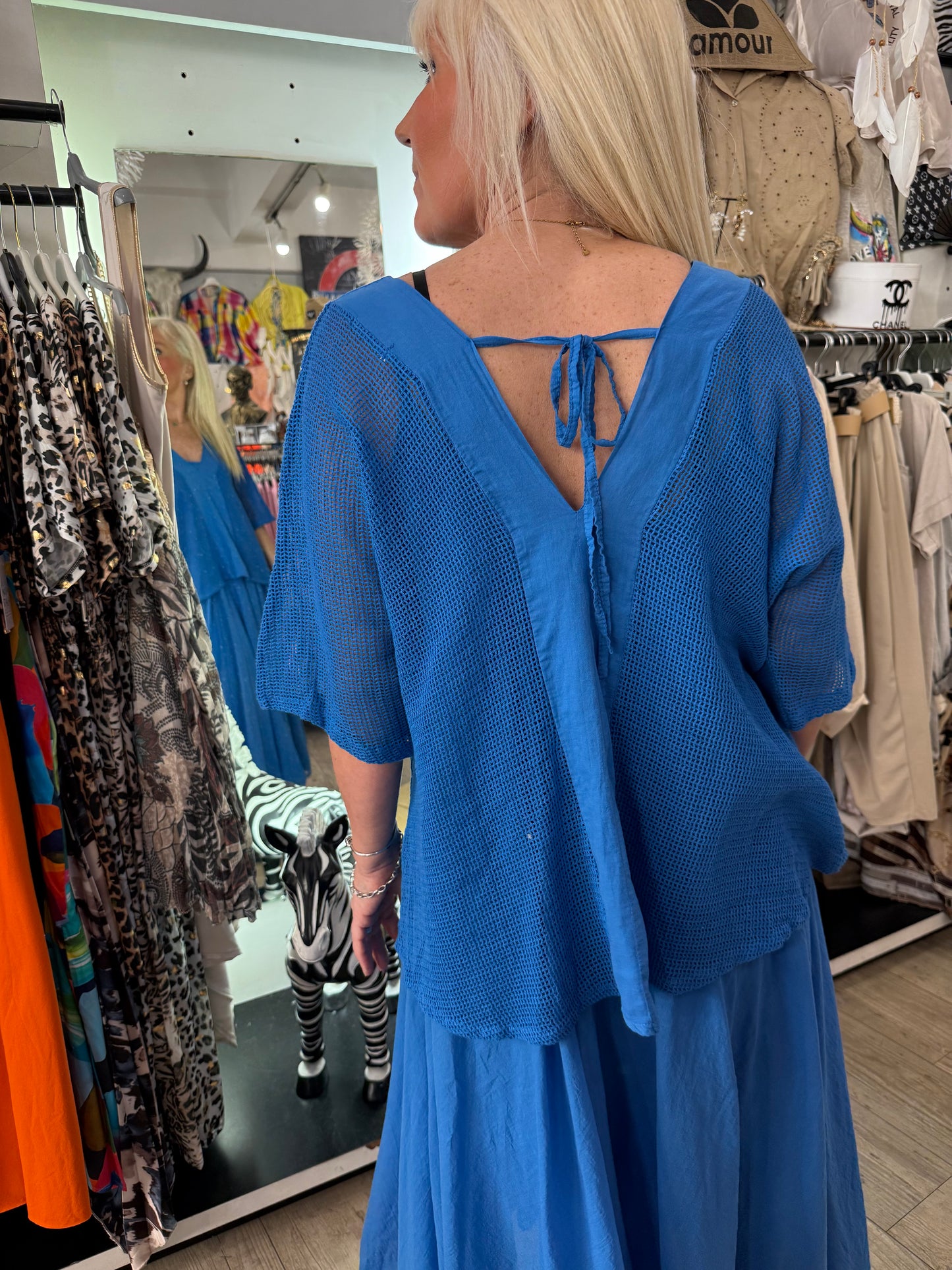 Robe églantine bleu roi