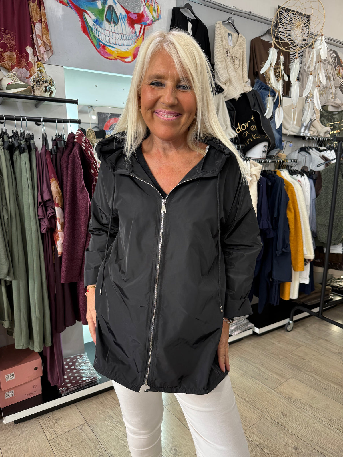 Veste coup de vent noir