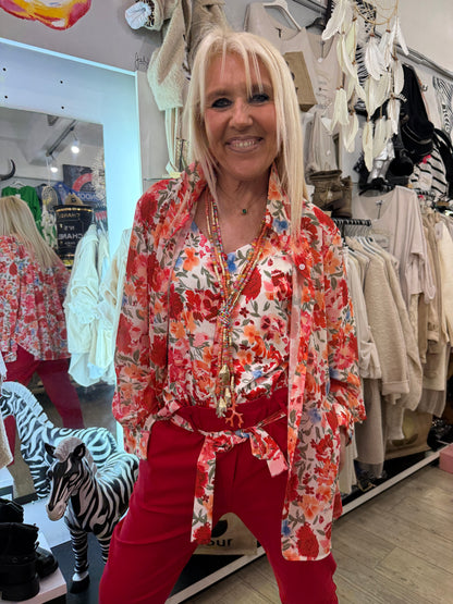 Chemise Émilie rouge