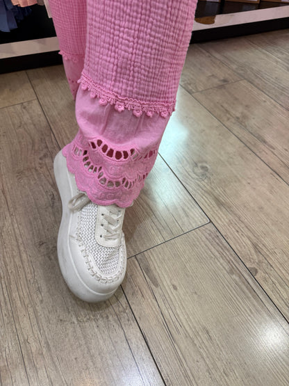 Tunique + pantalon Clara rose