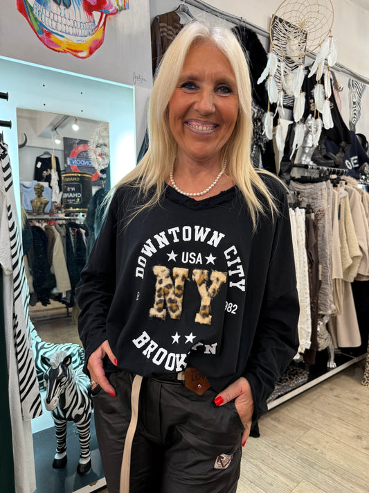 T shirt NY noir