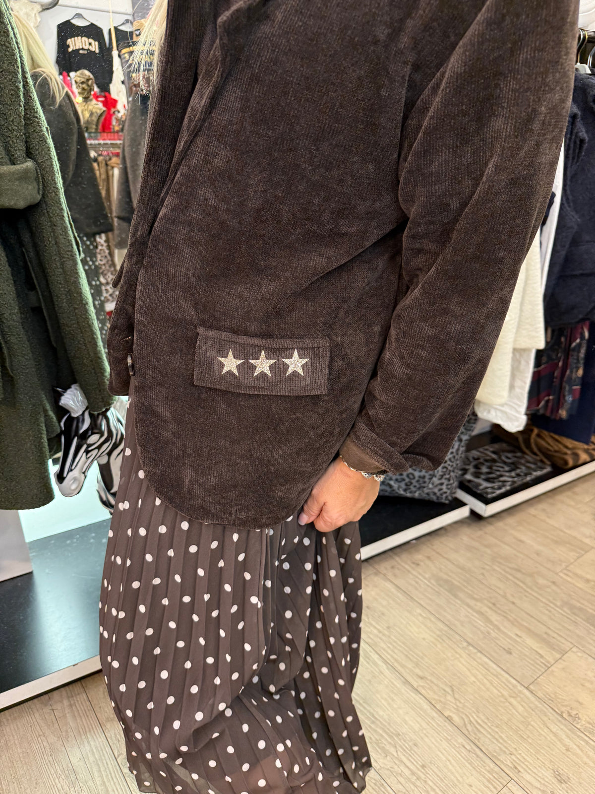 Veste étoile choco