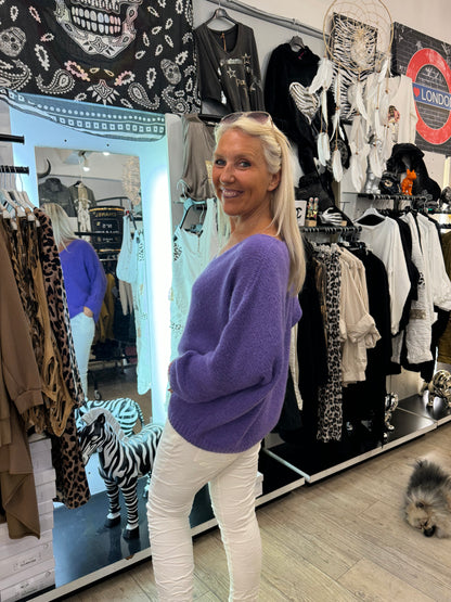 Pull chouchou violet