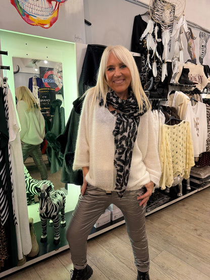 Pull sherazade blanc