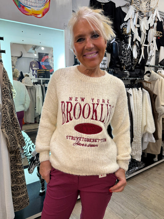 Pull Brooklyn Écru
