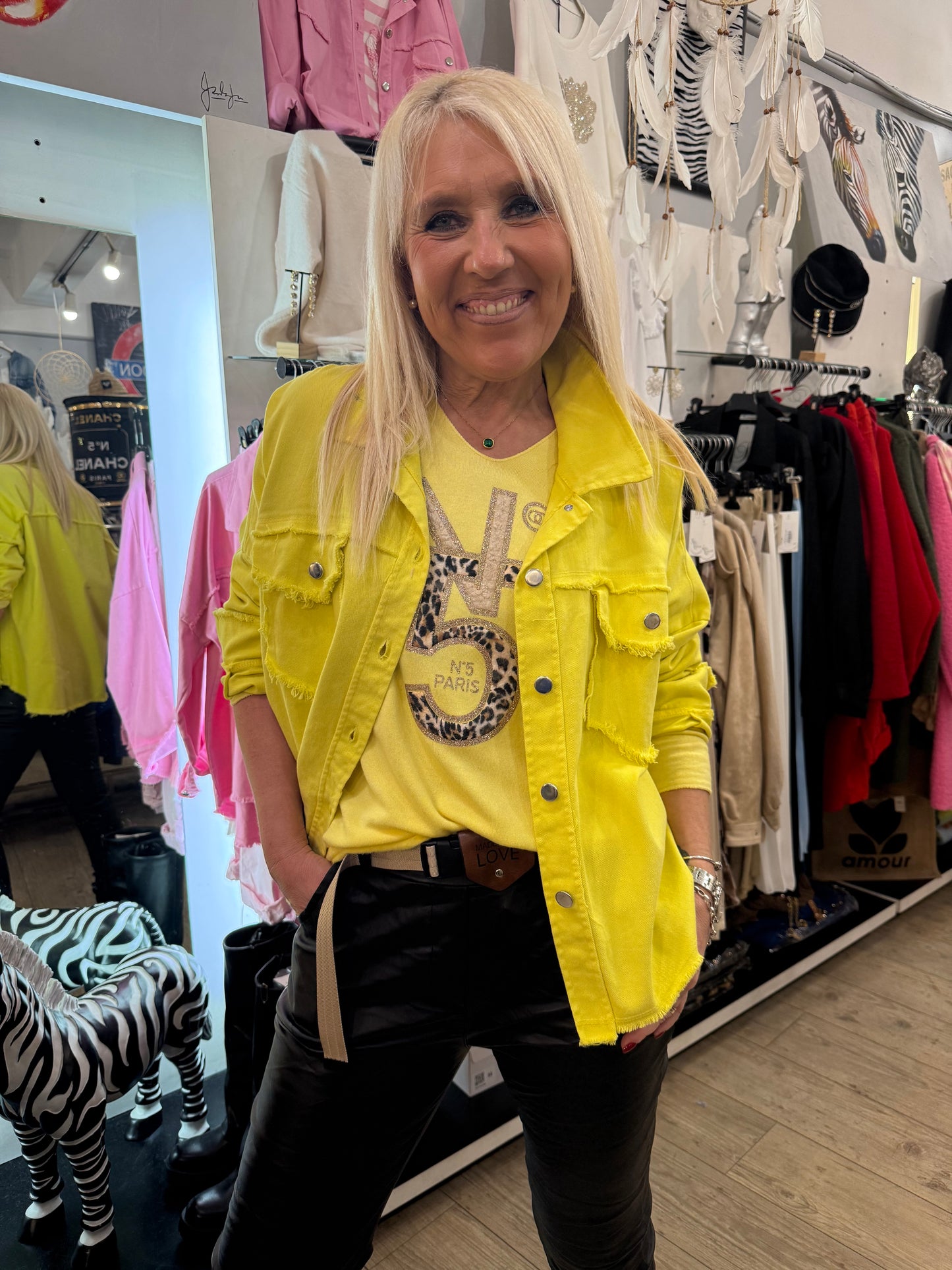 Veste Jean jaune