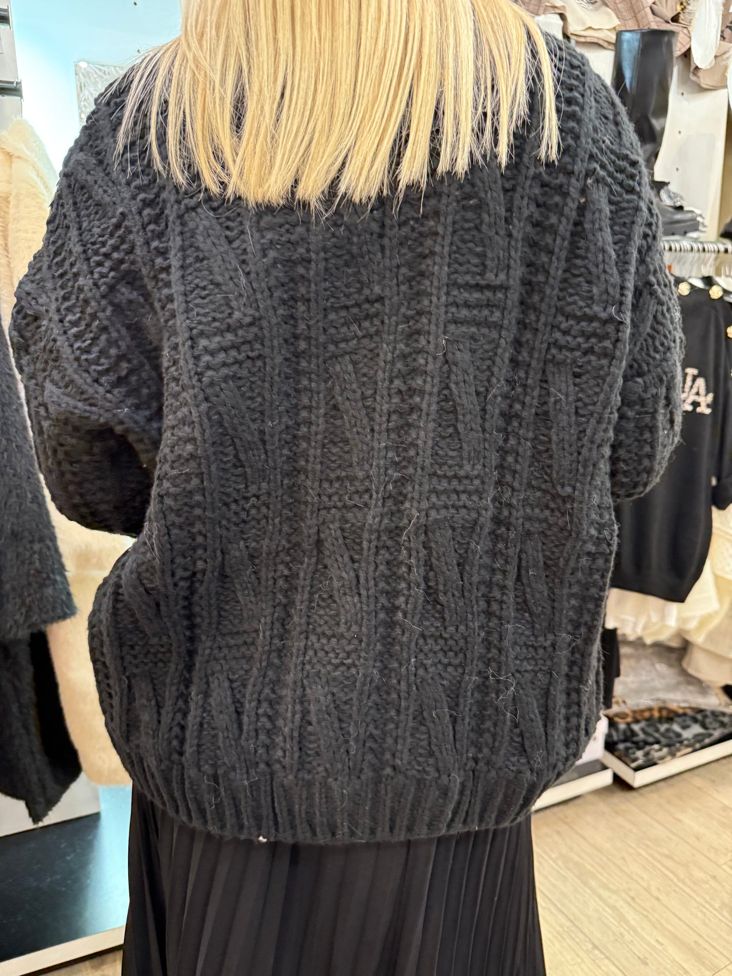 Gilet noir paillettes