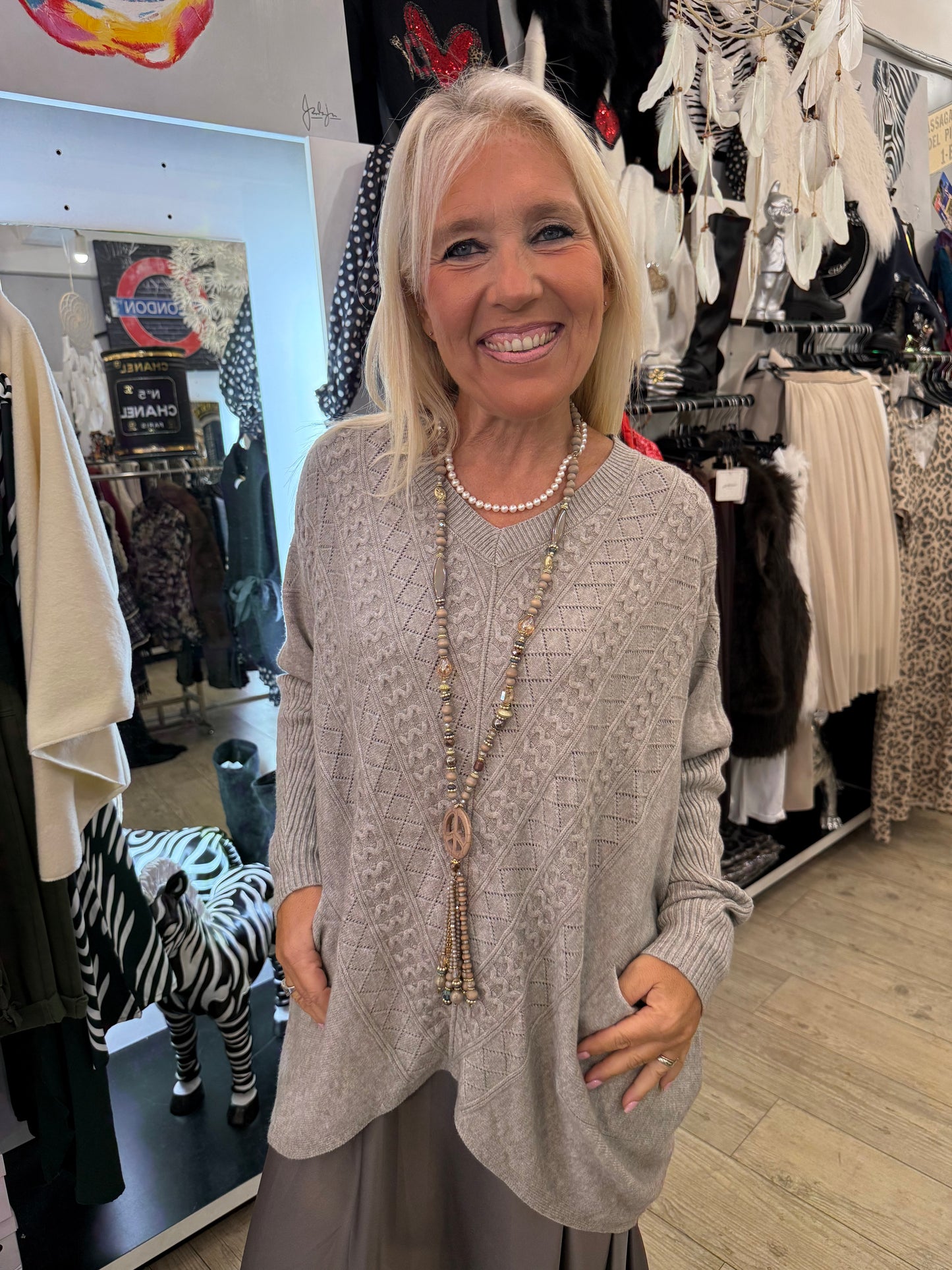 Robe beige