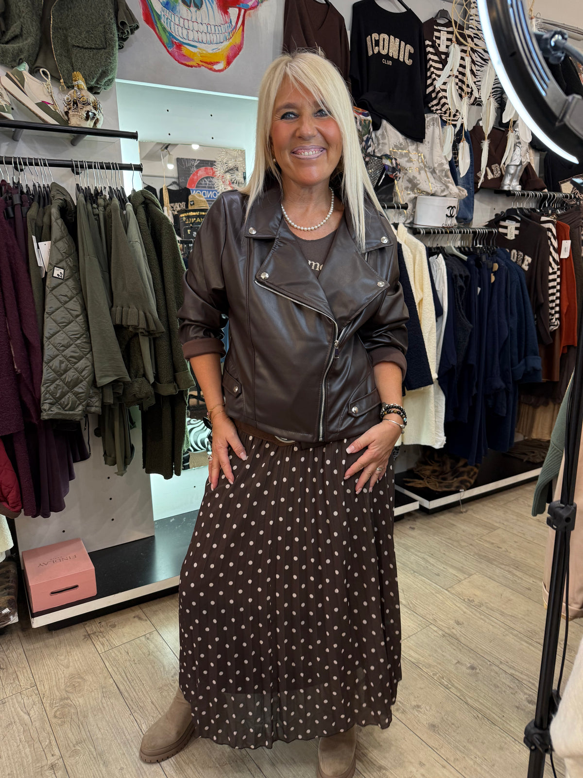 Veste perfecto choco
