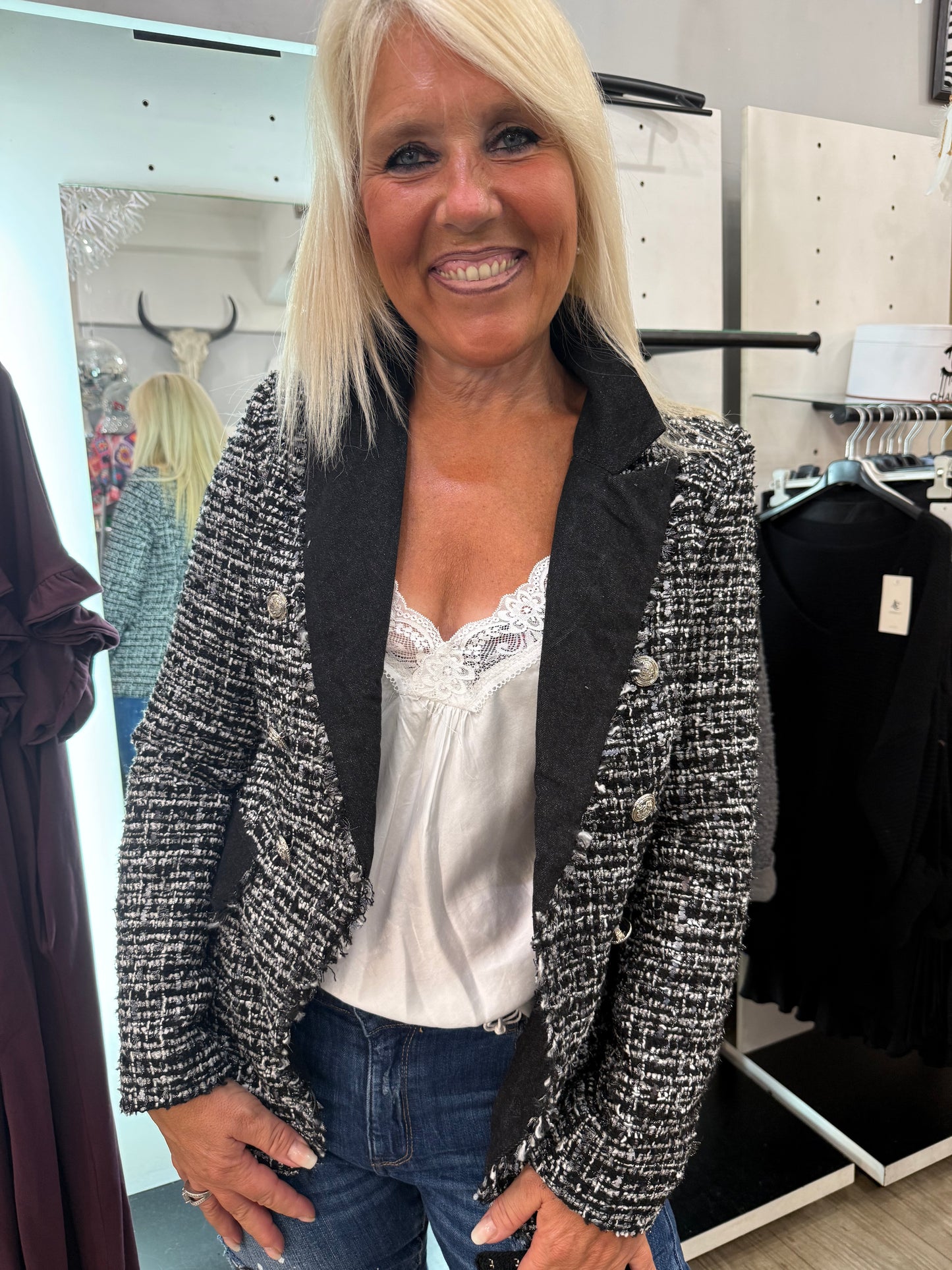 Veste noire chic