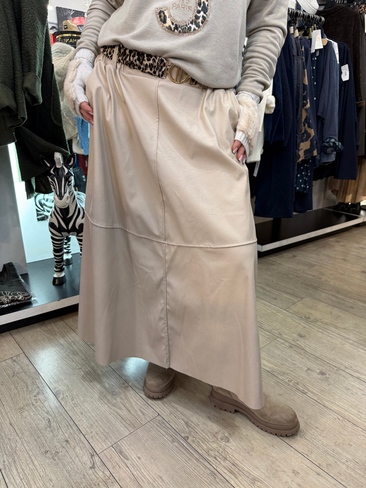 Jupe zanzibar gde taille beige