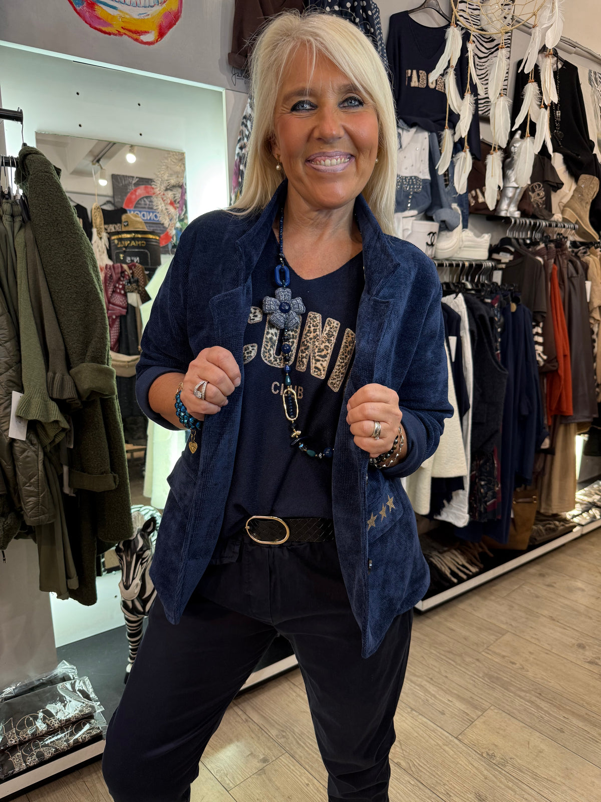 Veste étoile marine