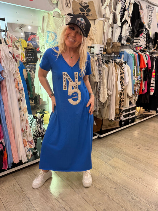 Robe N5 bleu roi