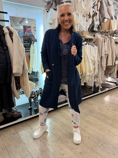 Manteau bouclette  navy