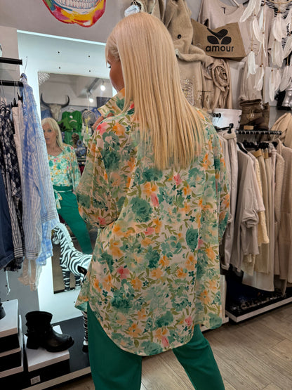 Chemise Émilie verte