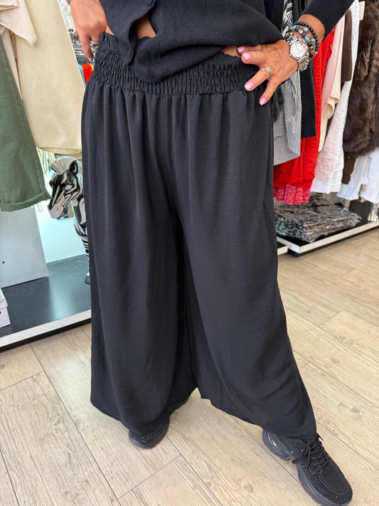 Pantalon palazzo noir