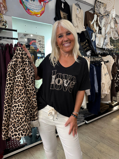 T shirt GT love noir