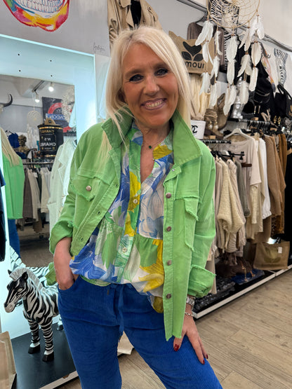 Veste Jean verte
