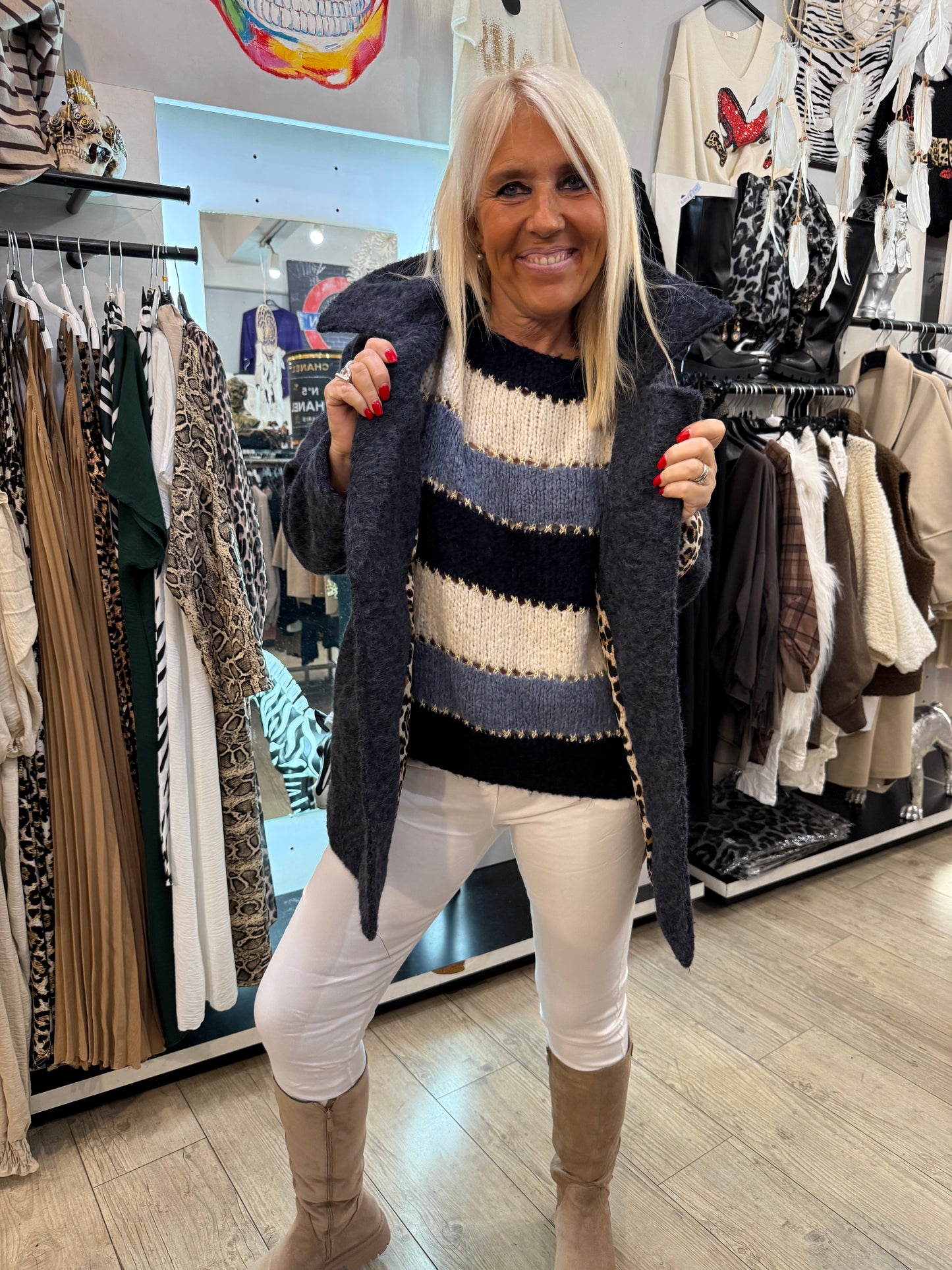 Pull Marion azur