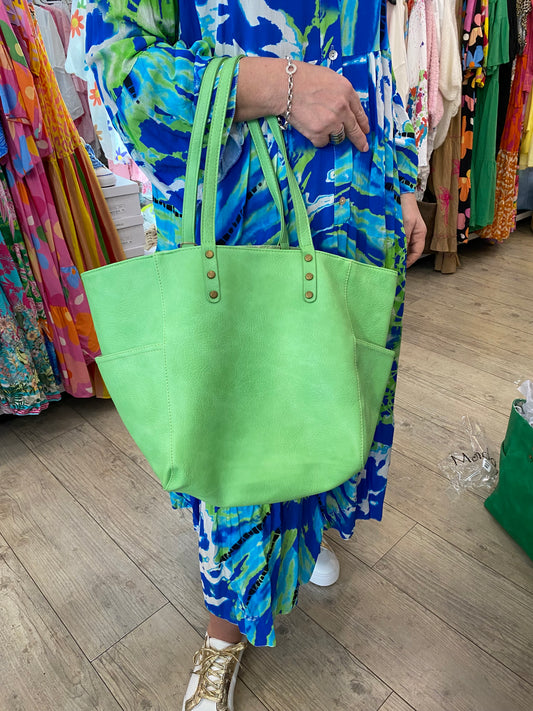 Gd Sac parisien vert réversible