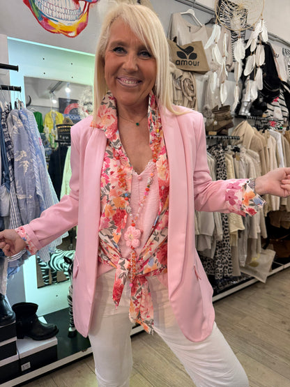 Chemise Émilie rose