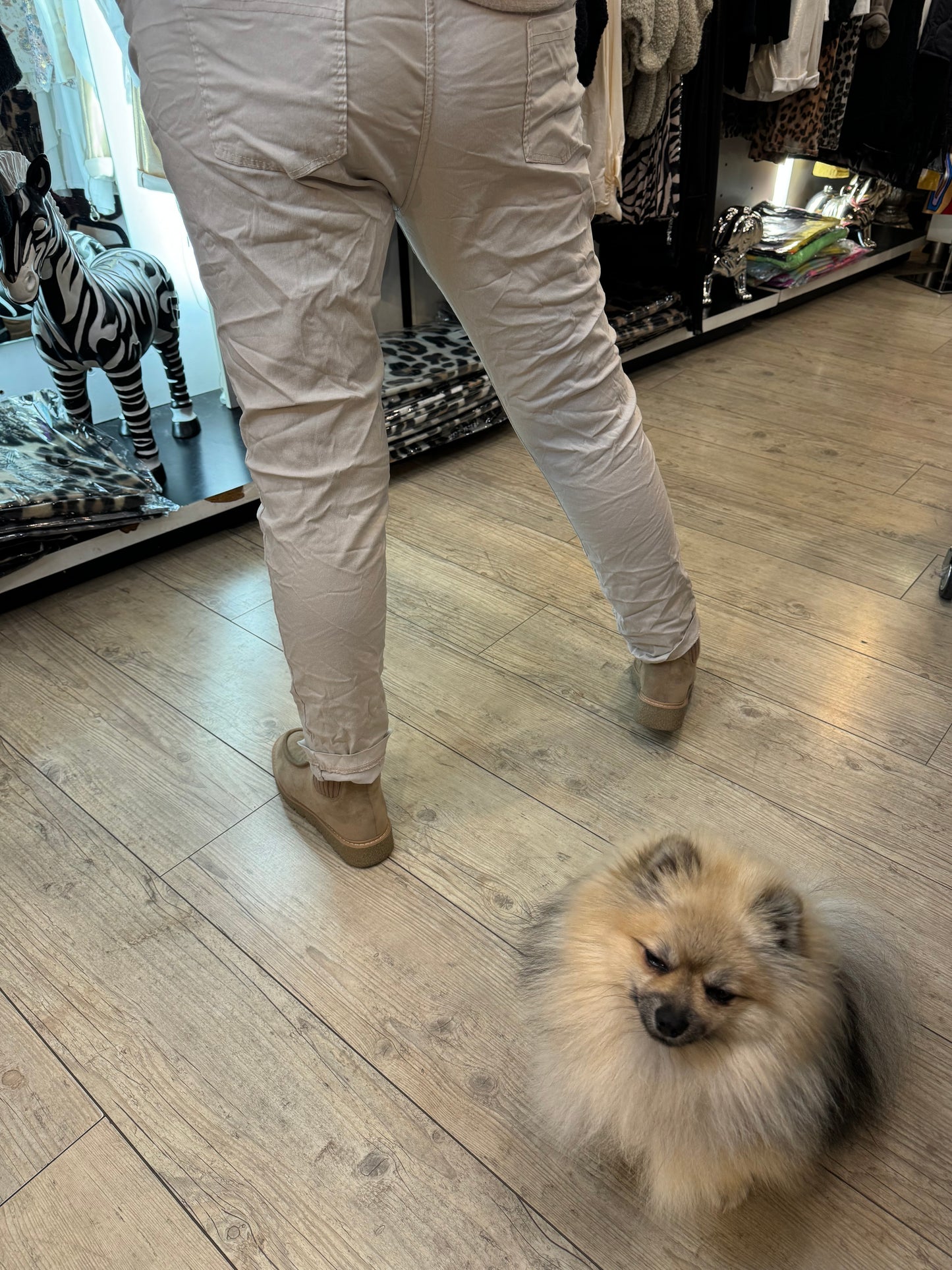 Pantalon magique beige gde taille