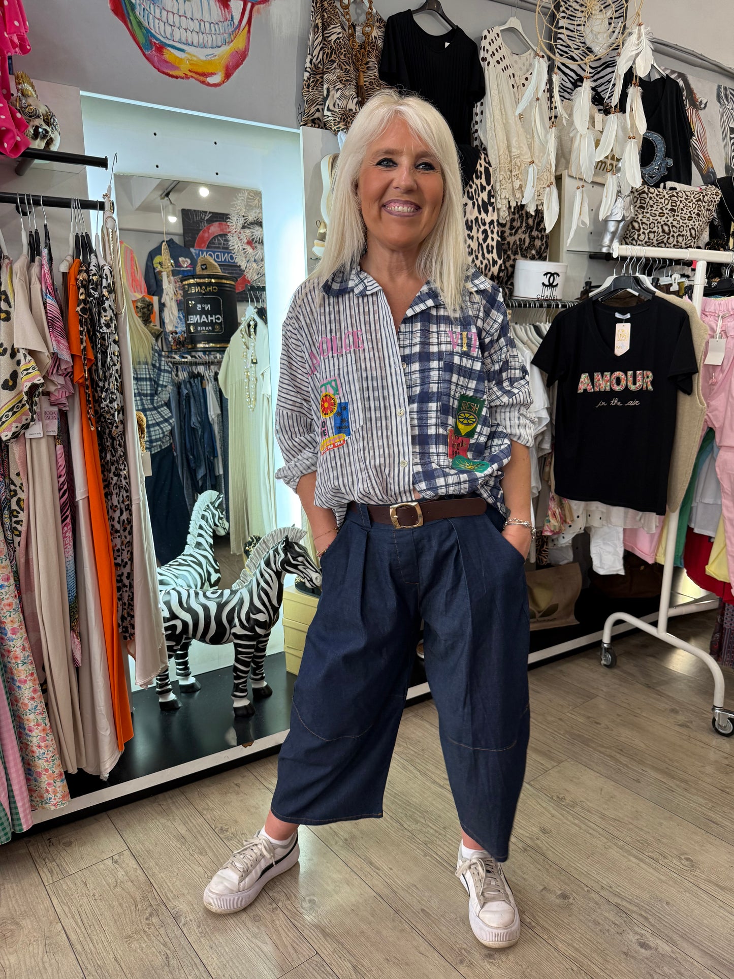 Pantalon marine Lou