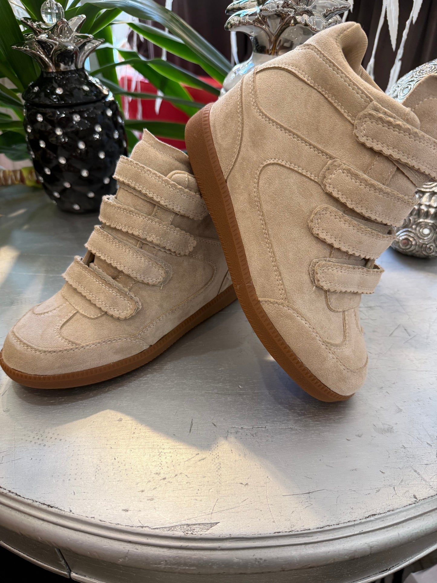 Baskets Compensées beige
