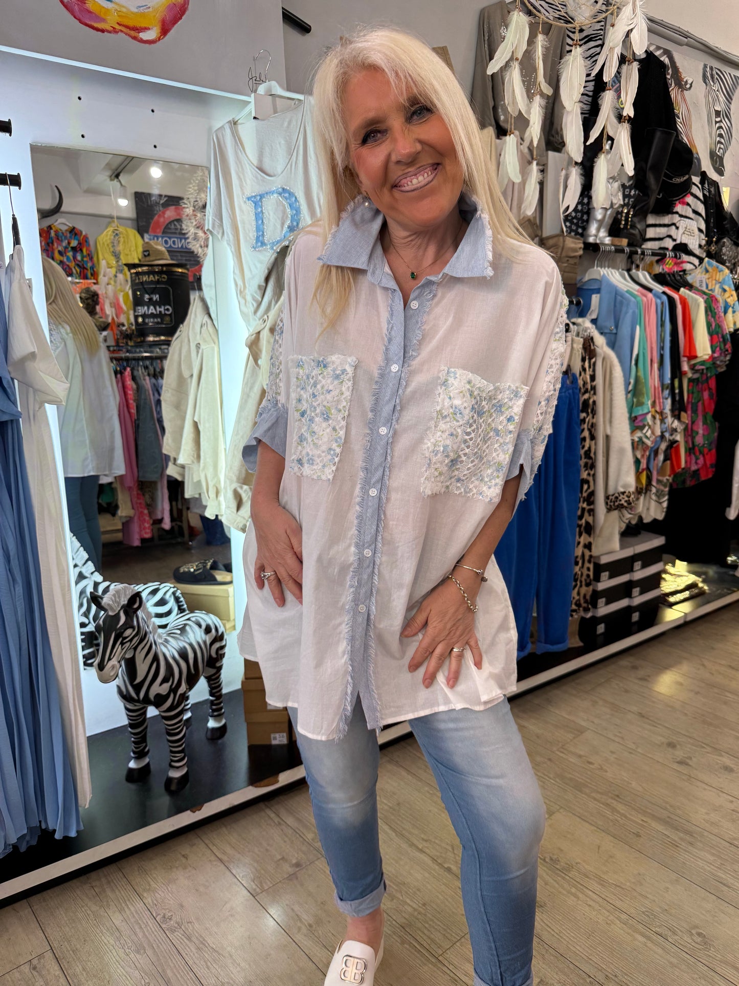 Chemise fleur des champs