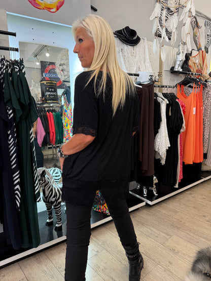 Top dentelle enzo noir gde taille