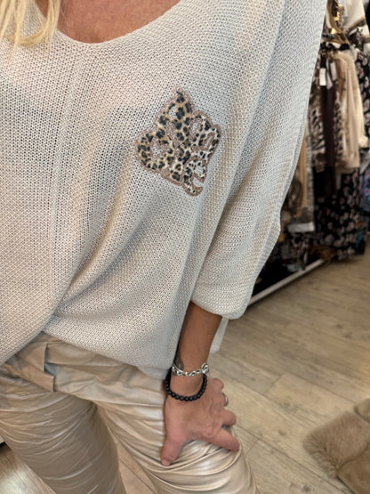 Pull amor beige