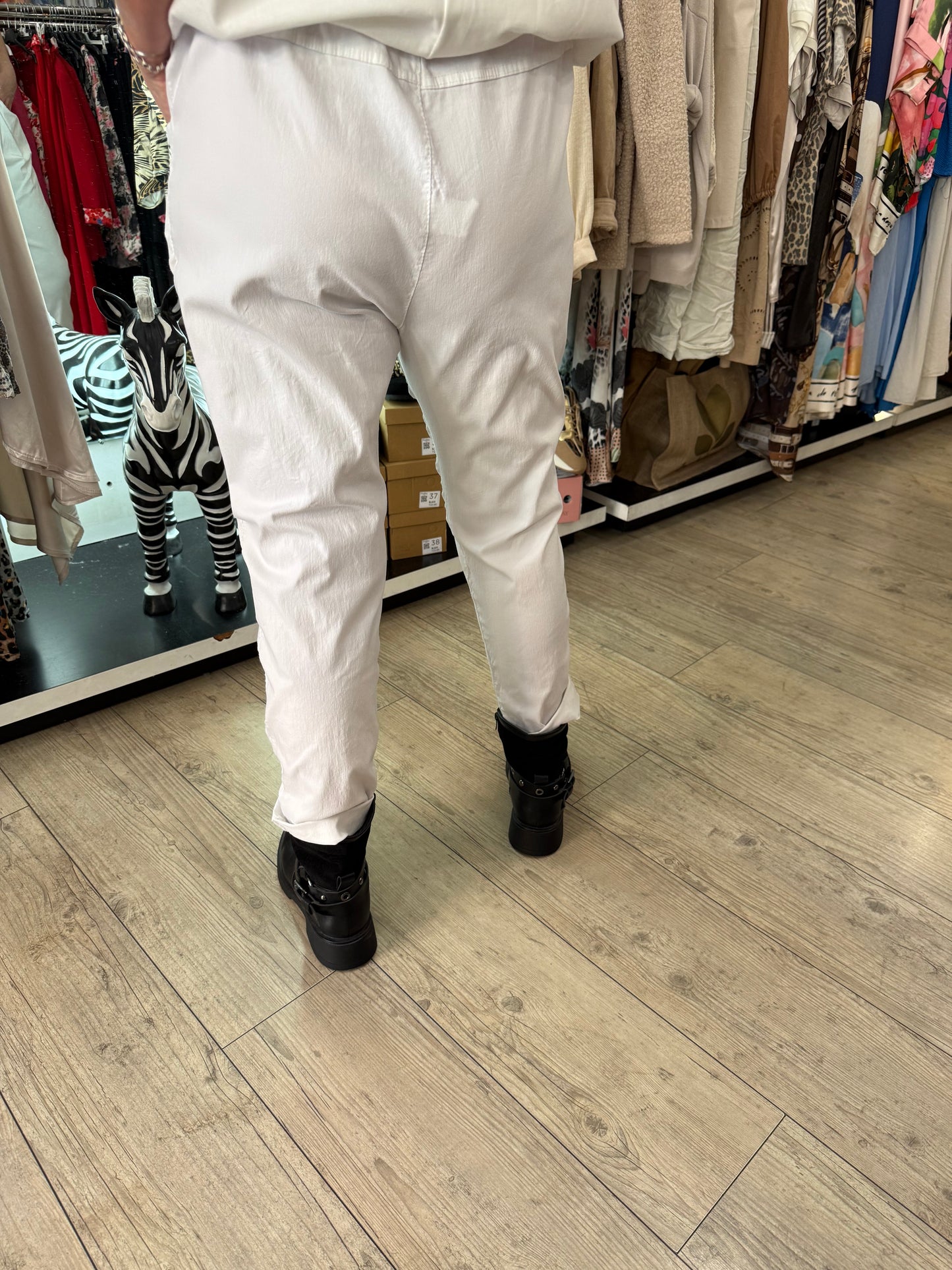 Pantalon magique gde taille blanc