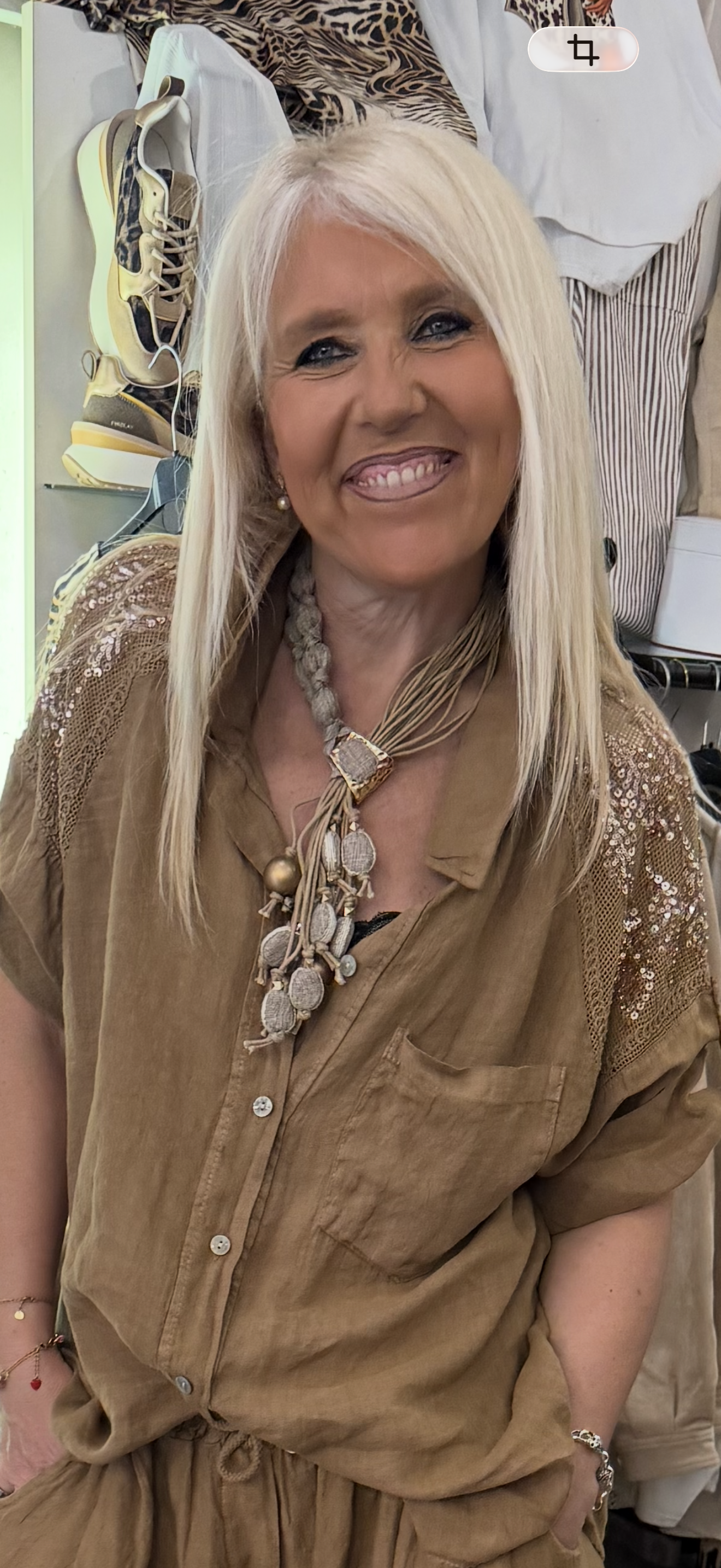 Chemise camel Linda
