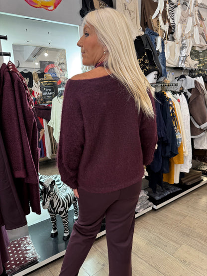 Pull aubergine Kelly