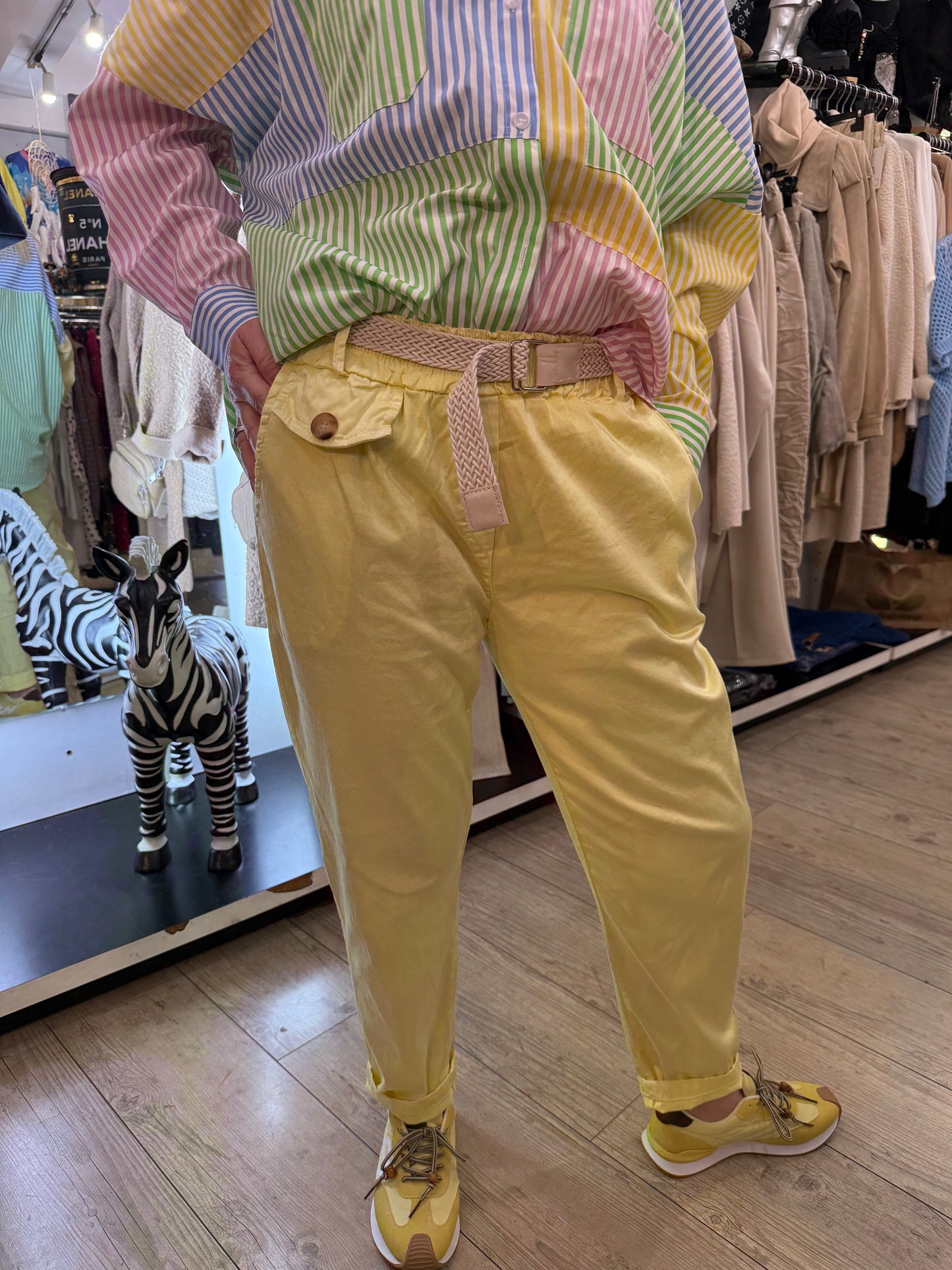 Pantalon chino  jaune