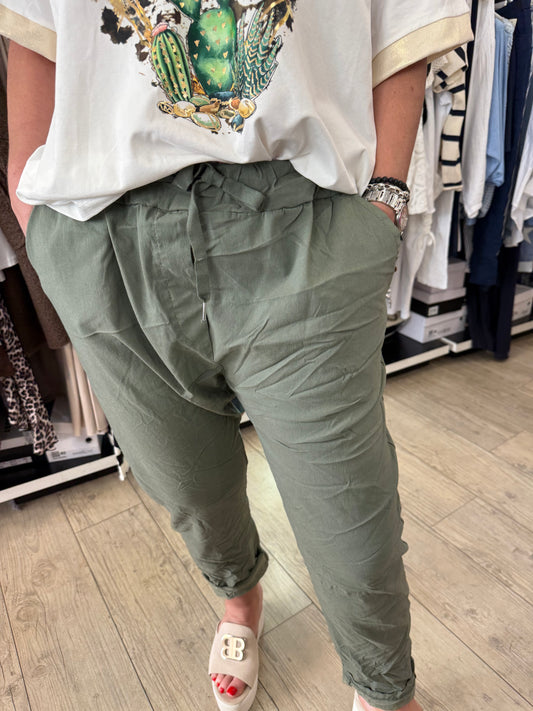 Pantalon gde taille kaki