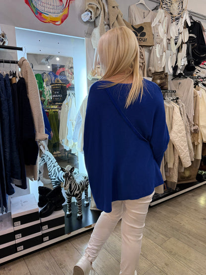 Pull étoile bleu élec