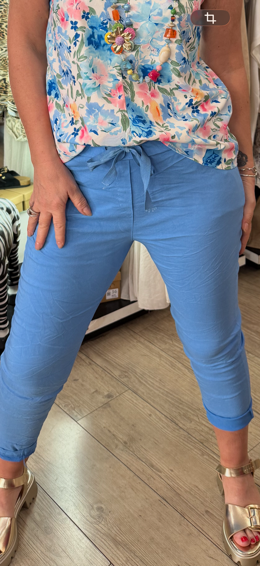 Pantalon magique azur