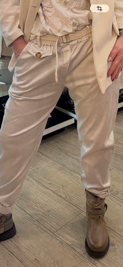 Pantalon chino beige