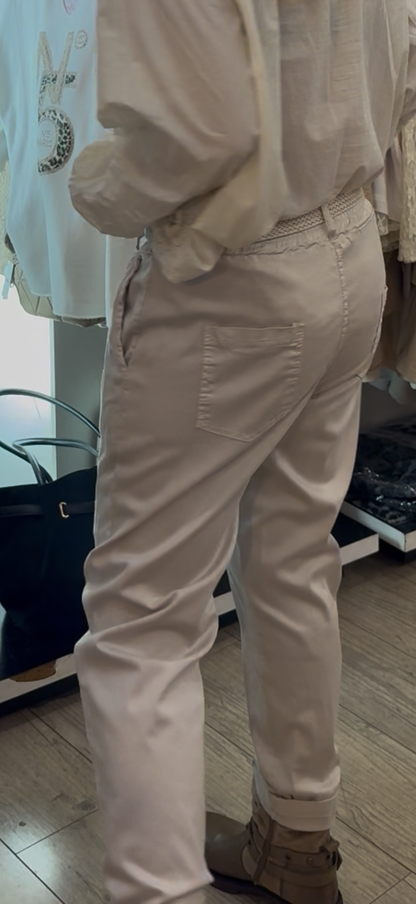 Pantalon chino beige