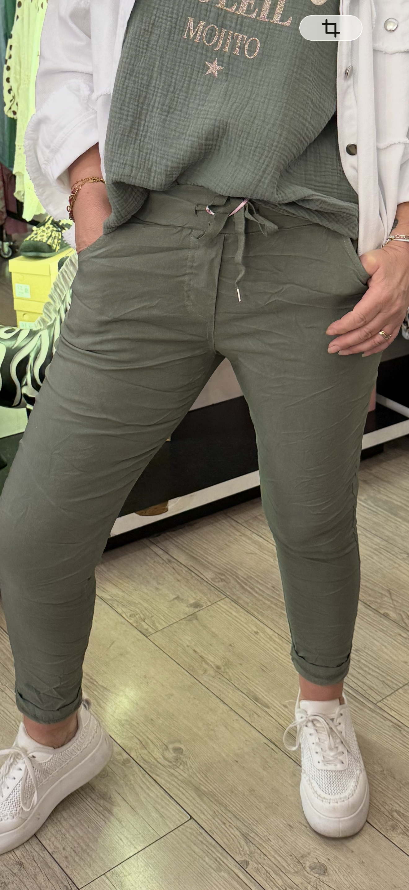 Pantalon magique kaki
