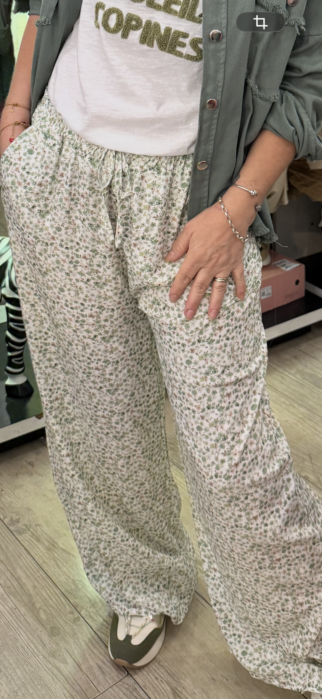Pantalon Suzie kaki