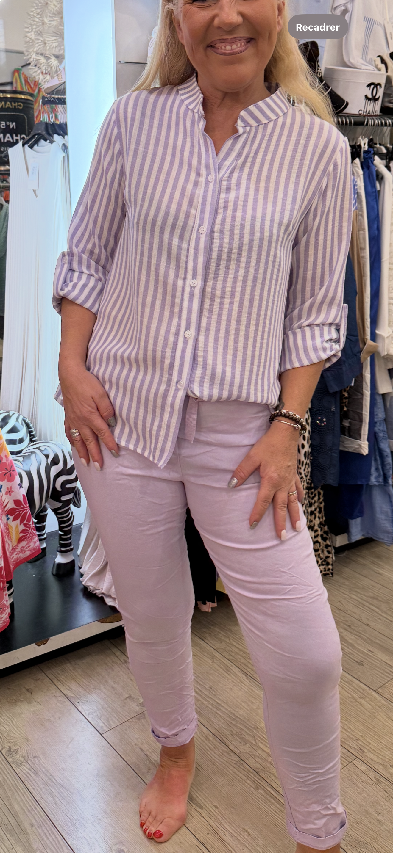 Pantalon magique parme