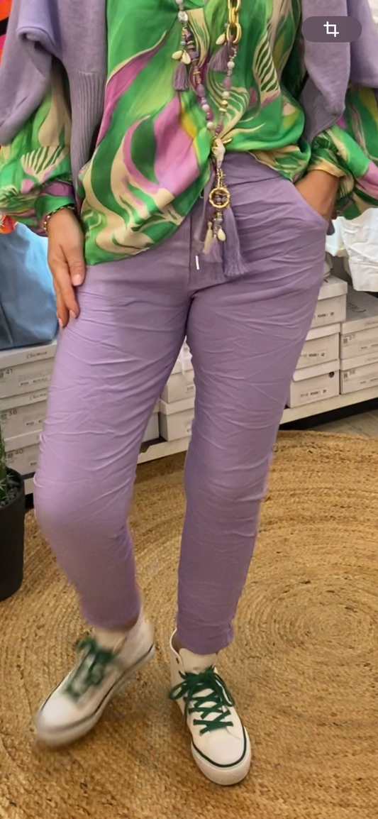 Pantalon magique violet